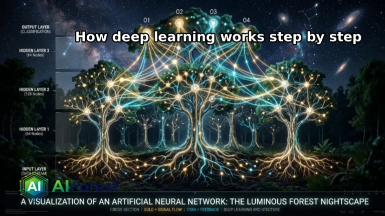 How deep learning works step by step